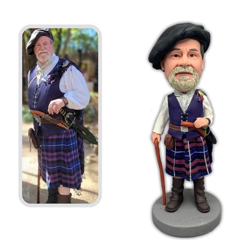 BobbleJoy Custom Bobblehead Personalized Figurine |Customized Gift for Anniversaries Birthdays Weddings (1 Person 6(15cm))