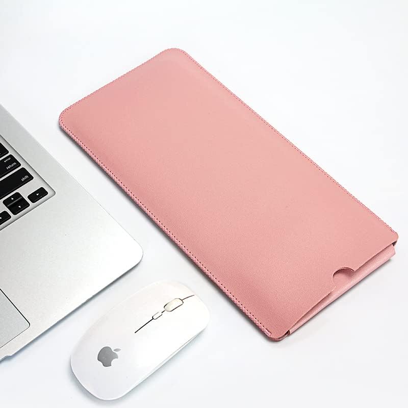 Hosoncovy PU Leather Portable Keyboard Carrying Case Storage Bag Dustproof Protective Case for Logitech K380 Multi-Device Bluetooth Keyboard (Pink)