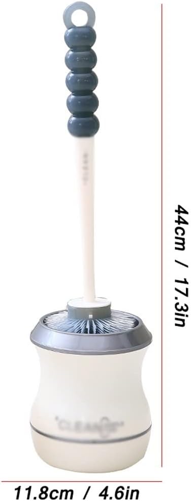 Toilet Brush Holder Toilet Brush Holder Household Wall-mounted Toilet Cleaning Brush Bathroom No Dead Corner Soft Bristles Cleaning Brushs Long Handle Toilet Bowl Brush Set Toilet Brush Holders(A)