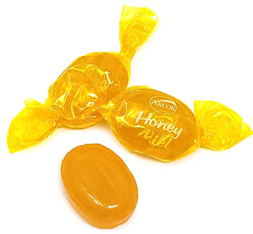 SweetGourmet Honey Filled Hard Candy, 5 Pound Bulk Bag, Wrapped Candies with Soft Center, Arcor Honey Candy