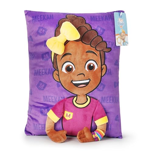 Image of Jay Franco Snuggle Pillow - 15 Inch Kids Ultra-Soft Stuffed Plushie & Cozy Throw Pillow, Official Licensed Character Cushion, Purple - Meekah