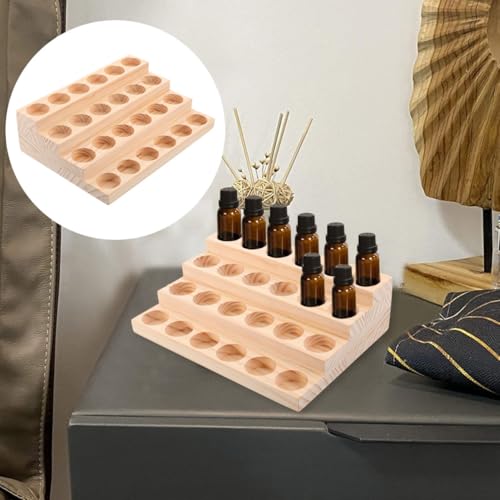 Porte-bouteille d'huile en bois : la solution compacte 24 trous contre le désordre - 8