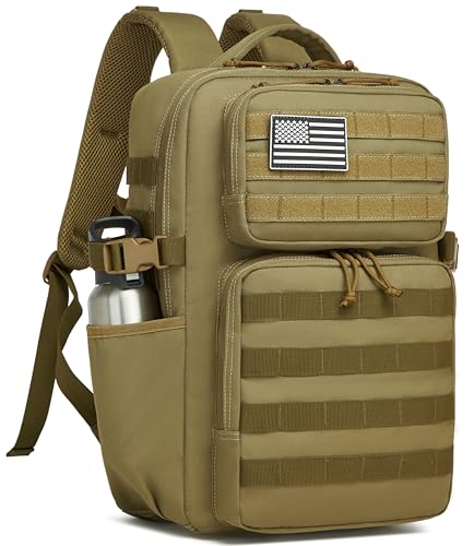 Image of Wotony Military Tactical Backpack for Men Waterproof Daypack 3 Day Assault Pack Molle Bag with Water Bottle Holder