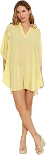SUN-ROSE FASHIONS Solid Plain Beach Kaftan Caftan Cover up Beautiful Collar Neck Price In India