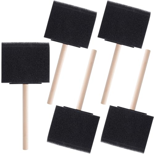 Isslly Schaumstoffpinsel 7,5 cm, 5 Stück