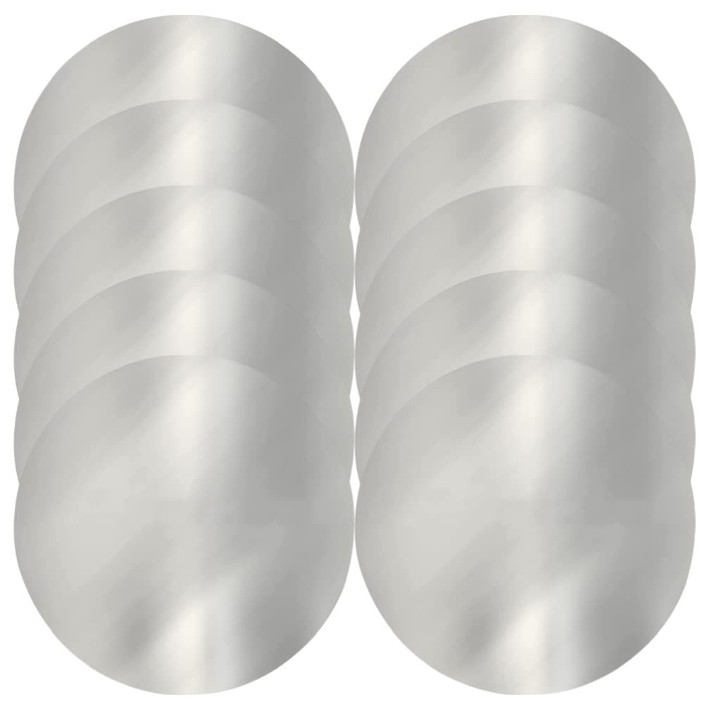 Hemoton Wine Pourer Discs Wine Foils Glass Decanter 10Pieces Wine Pour Disc, Drop Stopping Pour Spout, Thin and Reusable Pour Wine Whisky Foil Drop Pouring Disks Glass Decanter