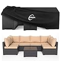 Kipiea 600D Patio Furniture Covers Waterproof Winter, Outdoor Furniture Set Covers for Table Chairs, Heavy-Duty Outdoor Sofa Covers with Anti UV and No Tears, No Fading (98" L x 98" W x 28" H)