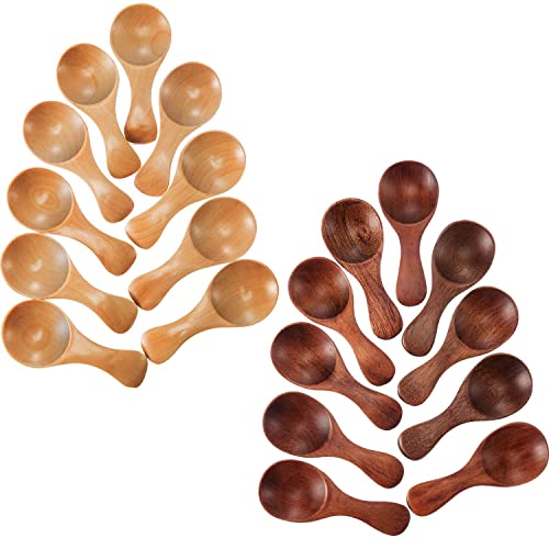 Reviews de Cucharas para mermelada al mejor precio. 42 Genérico ranzivoo 20 Piezas pequeñas cucharas de Madera ni condimentos azúcar condimento Sal Miel cucharadita café té Mermelada Mostaza Helado cucharas de Madera