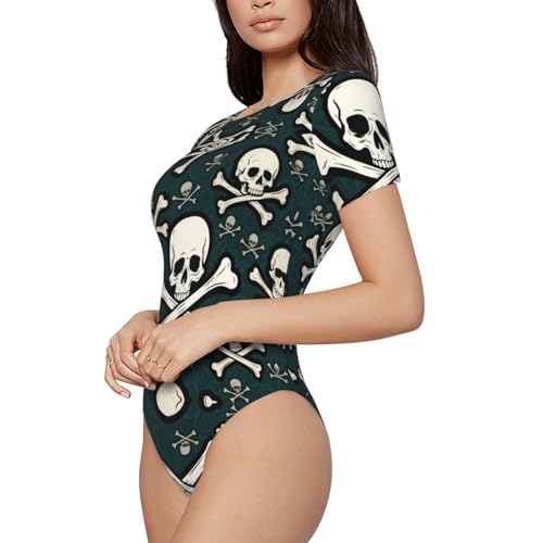 One Piece Swimsuits for All Women, Crewneck Swimdress Monokini Beachwear2