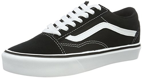 Vans - Old Skool Lite Plus, Zapatillas Unisex adulto, Negro (suede/canvas/black/white), 36 EU