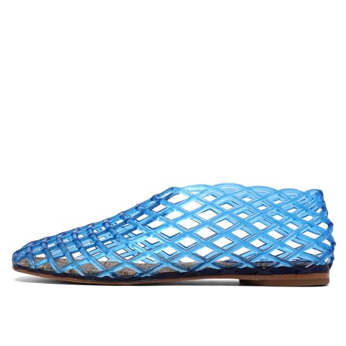 Jelly Mesh Ballet Flats - Comfortable Clear Jelly Shoes, Adult Women's Closed Toe Flats Sandals