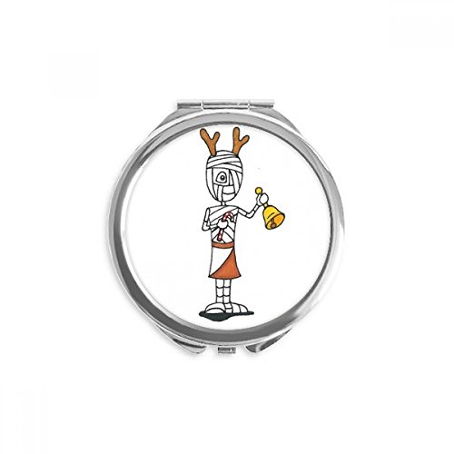 Miroir rond maquillage de poche portable multicolore pour sac à main femme