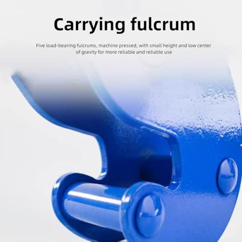 Pince de levage pour poutre I et rail bleu robuste de 1 à 3 tonnes - 7