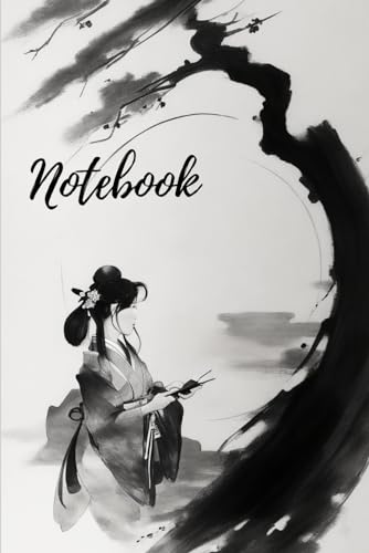 Notebook: Japan Art Style Notebook, Journal, 120 pages, 6x9" Perfect for Kids, Teenagers and Adults, MAnd and Woman image 2