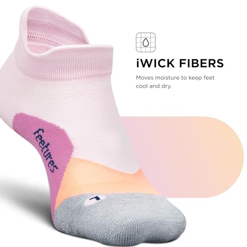 Image of Feetures Elite Light Cushion No Show Tab Sock Wave