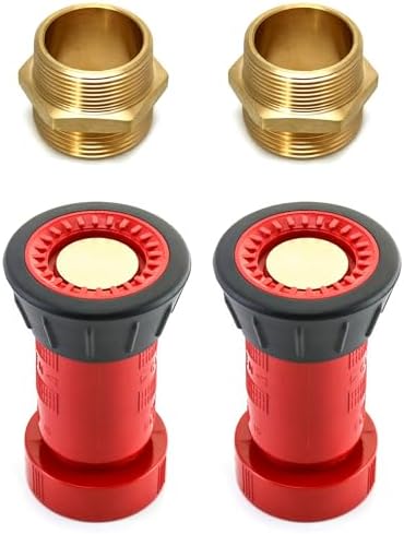 Latón 2 1/2" NST Doble Hembra Giratoria Con Pin Lug Adaptador De Manguera Contra Incendios