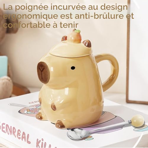 Cadeau Femme Capybara Tasse A Cafe Cadeaux Anniversaire Femme Original Utile pour Meilleure Amie Soeur Filles Elle Capybara Tasse Thé Idee Cadeau Noel Secret Santa Copine Collègue Kawaii Mug – vue 8