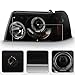 ACANII - For 2001-2011 Ford Ranger LED Halo Black Smoked Projector Headlights w/Corner Headlamps, Driver & Passenger