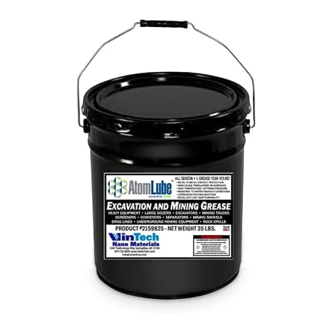 AtomLube Excavation and Mining Grease | Bulk Grease Container for Heavy Duty Machinery Applications | All Season Lubricant for Mining Equipment, 35 Pound Pail Cover
