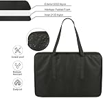 Sheet Music Stand Carrying Case for Music Sheet Clip and Tripod Nylon Storage Bag Music Sheet Stand Holder Protective Case Bag for School, Orchestras, Choirs, 23.22'' x 15.35'' x 2.95‘’