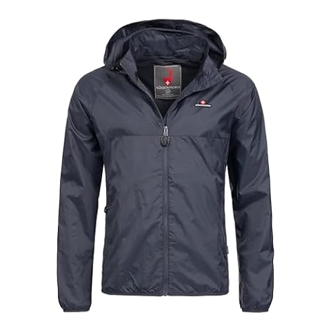 Höhenhorn 26D3 Rigi męska kurtka przeciwdeszczowa Outdoor Leisure Jacket granatowa rozmiar M