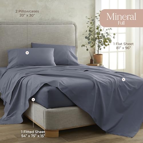 Image of Whisper Organics 100% Organic Cotton Bed Sheets with Deep Pocket 4 Pc. Set