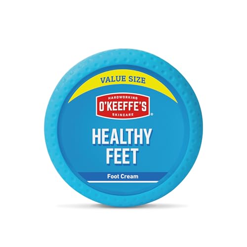 O'Keeffe's Healthy Feet Value Size Jar, 180g – Foot Cream for Extremely Dry, Cracked Feet | Instantly Boosts Moisture Levels, Creates a Protective Layer & Prevents Moisture Loss