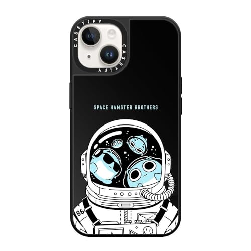 CASETiFY ~[ iPhone 14 P[X [1.5m̗NA/MagSafe ɑΉ] - SPACE - ubN (ubNop[)