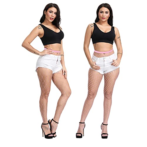 Image of EVERSWE High Waist Fishnet Tights, Thigh High Suspender Stockings