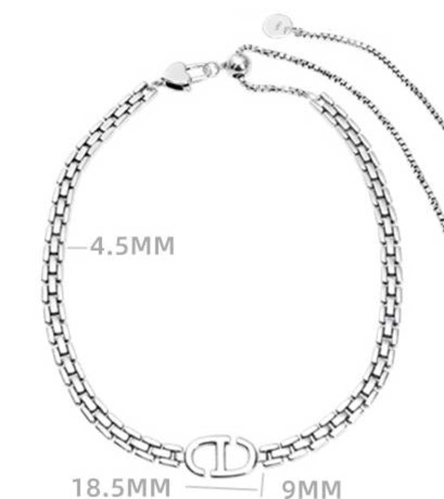 GXNRHG Cinghie con Lettere con Catena corazzata, Design di nicchia, Centinaia di Collare Abbinato, con Catena da Donna, Temperamento Elasticizzato