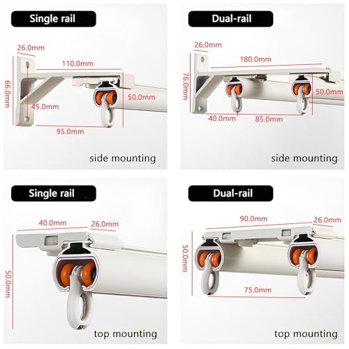 Cloisons de séparation et placards avec rail double blanc 370cm - 6