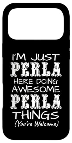 ���͂����őf���炵��Perla�̂��Ƃ����Ă��邾���ł� �X�}�z�P�[�X iPhone 17 Pro Max �p