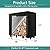 Sqodok Firewood Rack Cover 600D Waterproof Log Rack Cover 4FT Indoor Outdoor Wood Cover All Weather Protection Firewood Holder Cover Wood Storage Cover