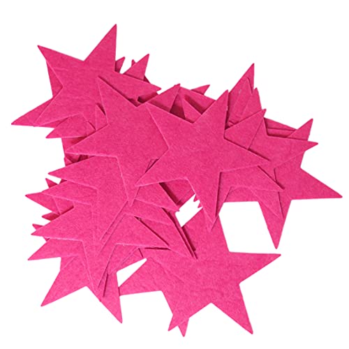 Image of Playfully Ever After 3 Inch Pink 22pc Felt Star Stickers