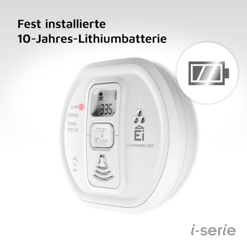 Ei Electronics Ei208iDW Kohlenmonoxidmelder, 10-Jahre-Batterie – Ansicht 4