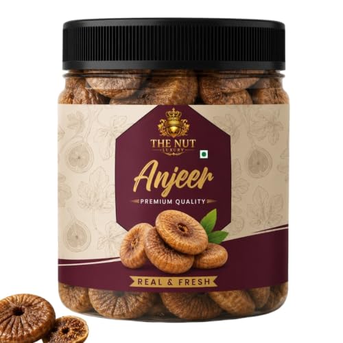 Image of THE NUT LUXURY Premium Dried Afghani Anjeer | Big Size Dry Figs | Immunity Booster Dried Anjeer | Fiber Rich Dry Fruits | Healthy Snack | Naturally Sweet Imported Dry Fruit