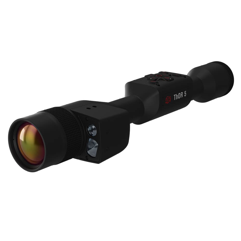 ATN Thor 5 Smart HD Thermal Scope w/Ultra Sensative Gen 5 Sensor, Video Rec, Built in LRF, Ballistic Calculator, RAV