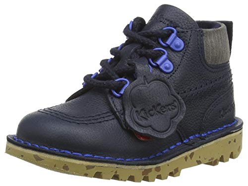 Kickers Kick Hi Winter, Stivaletto Bimbo 0-24, Blu Scuro, 26 EU