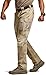CQR Men's Flex Ripstop Tactical Pants, Water Resistant Stretch Cargo Pants, Lightweight EDC Hiking Work Pants, Breacher Alamo Khaki, 36W/34L