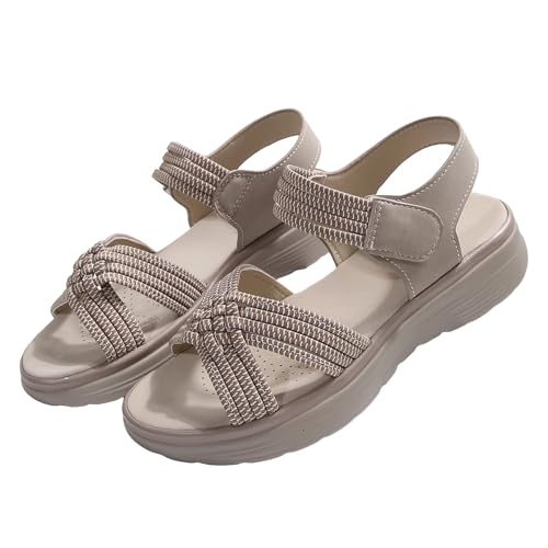 Sandales compensées femme confortables et chaussures d'été décontractées