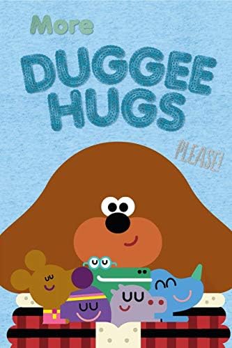 Hey Duggee Official Fleece Throw | Duggee Hug Design Super Soft Blanket | Perfect for Any Bedroom, Multi, 100 x 150cm