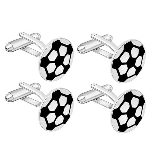 Set de 4 Mancuernillas de Fútbol para Hombre miniatura 1