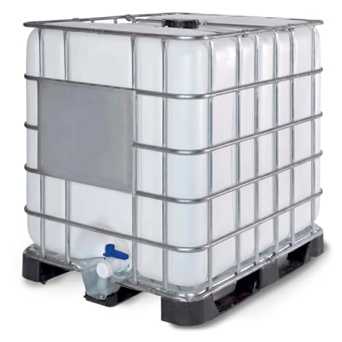 Contenedor depósito de 1000 litros IBC-GRG con palet de plástico