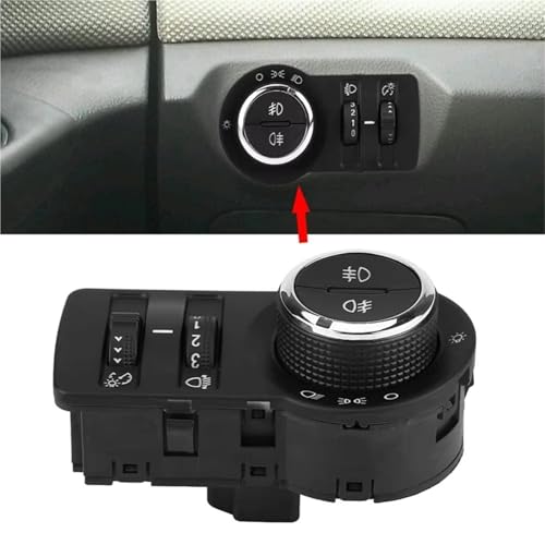 Interruptor de control de faros con regulación antiniebla y ajuste OEM 13301749 5