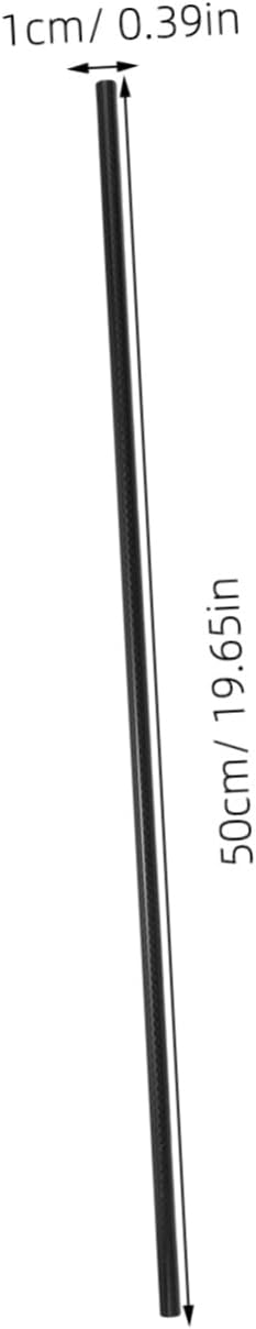 VALICLUD 2pcs High Strength Carbon Fiber Rods Diy Tail Tube Carbon Fiber Tubes Woven Texture Lightweight for Quadcopter Multicopter