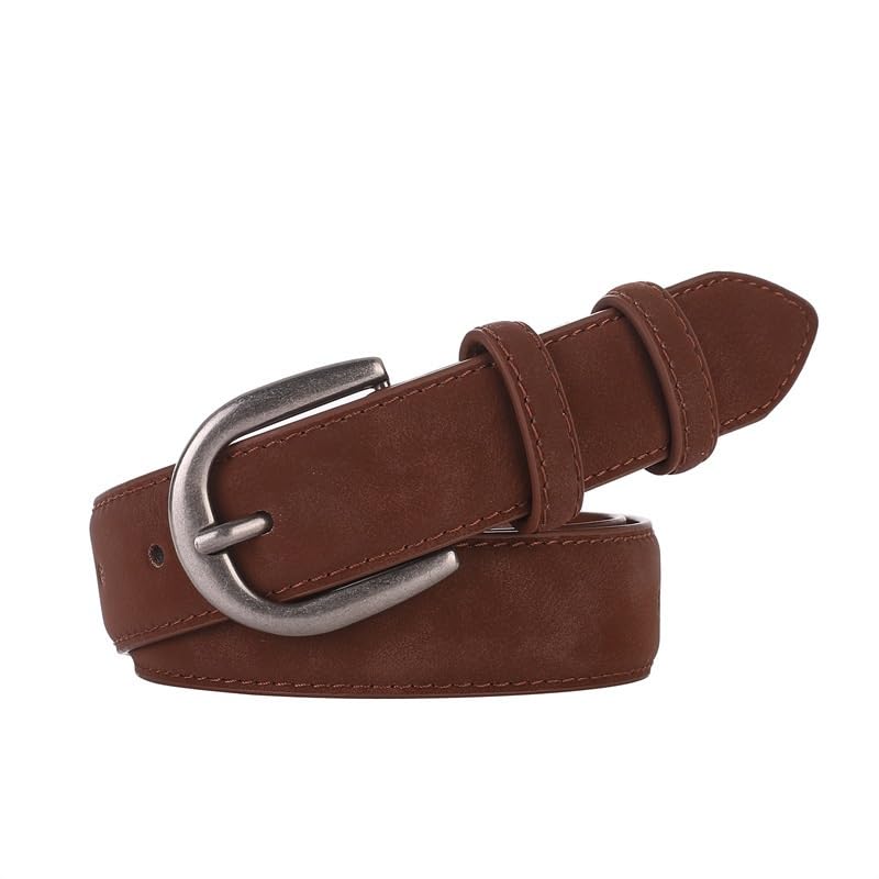 Leather Belt Women's Genuine Leather Pin Buckle Belt Women's Jeans Belt