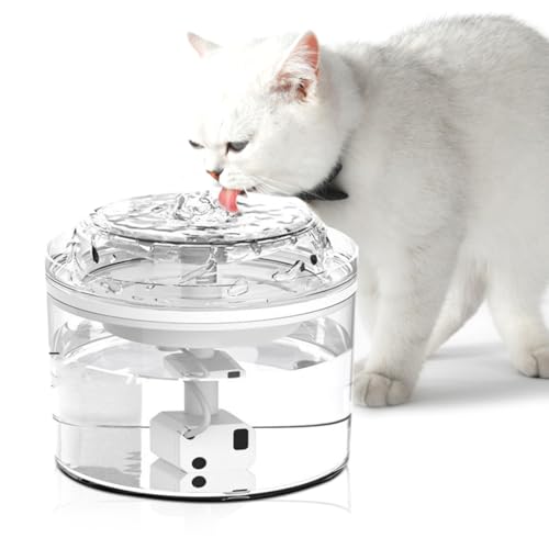 RANJIMA Katzenbrunnen Kabellos, Katzenbrunnen Trinkbrunnen für Katze Kabellos,Katzenbrunnen mit Kabelloser Pumpe,1.8L Katzentrinkbrunnen,BPA-freier,Wasserbrunnen Trinkbrunnen Haustier für Katzen Hunde RANJIMA Katzenbrunnen Kabellos, Katzenbrunnen Trinkbrunnen für Katze Kabellos,Katzenbrunnen mit Kabelloser Pumpe,1.8L Katzentrinkbrunnen,BPA-freier,Wasserbrunnen Trinkbrunnen Haustier für Katzen Hunde