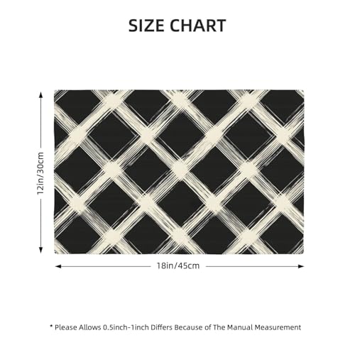 Set de table lavable et résistant à la chaleur lot de 4 protège-tables graphiques - 3