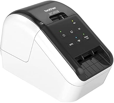 Brother QL-810W Ultra-Fast Label Printer with Wireless Networking, White- Print Black and Red Labels up to 110 Per Minute, up to 2.4