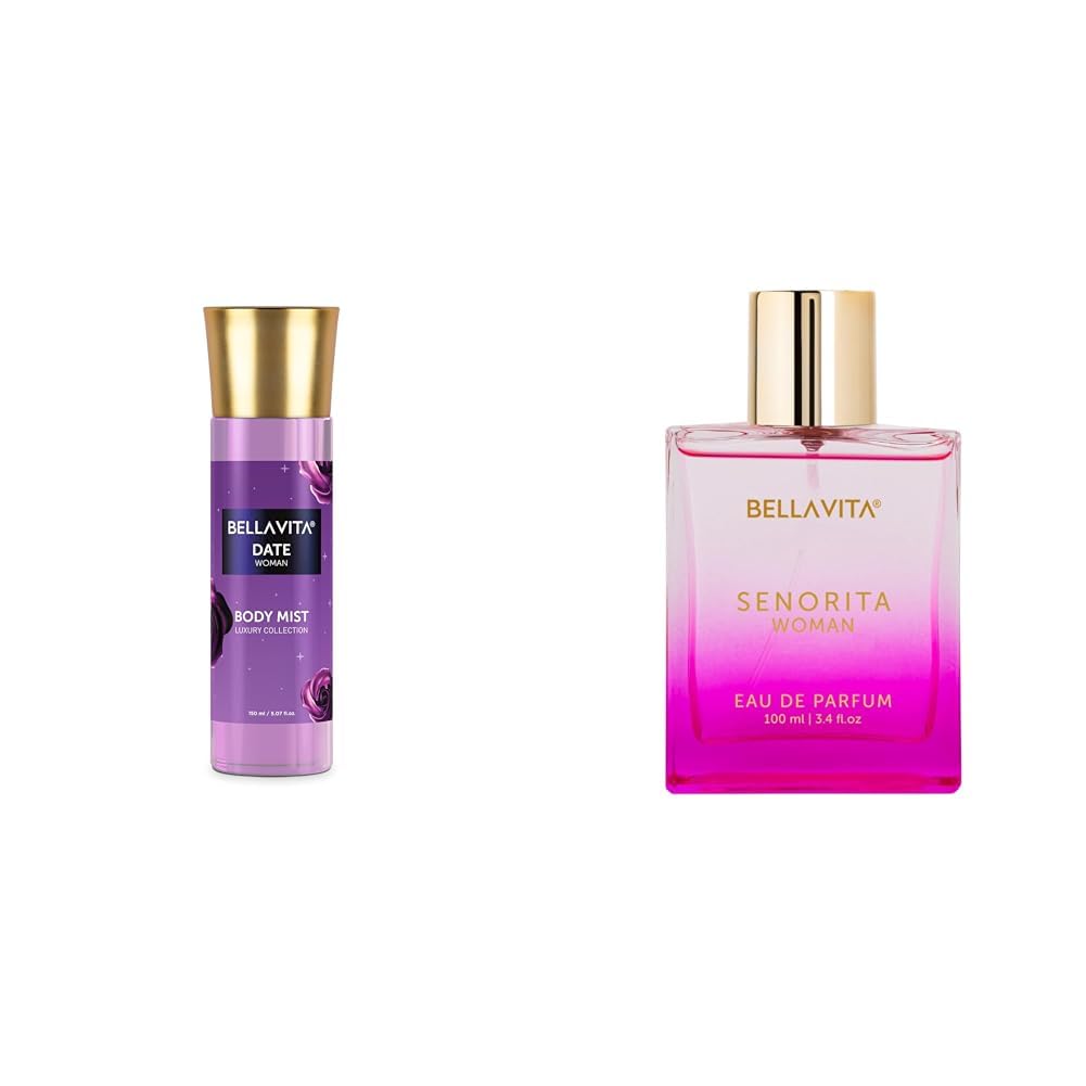 Bella Vita Luxury Date Women Body Spray Mist for Refreshing Floral & Vanilla Long Lasting Fragrance with Pink Pepper and Red Fruits 150 ml SENORITA Woman EDP-picture-23